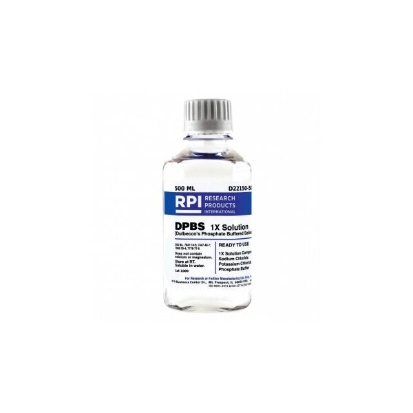 DPBS 1X Solution, 500 Milliliters